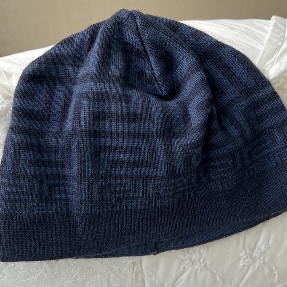 Authentic Blue Versace Beanie